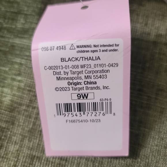 Target Black Thalia Sandals Size 9 Wide - Picture 5 of 5